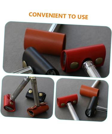 Beavorty Men's Razor Set - 2-Piece Safety Razor with Leather Travel Case | Premium Razor Protection & Travel Accessories - Buy Online on GoSupps.com