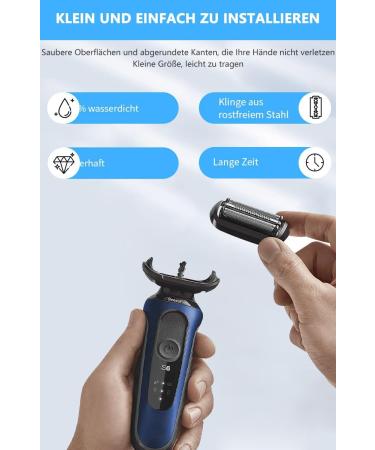 Buy Bouge 53B Shaving Heads - Compatible with Braun Series 5 & 6 Razors - Replacement Electric Shear Head - Buy Online on GoSupps.com