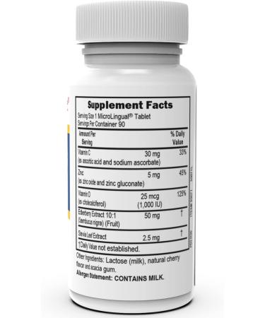 Superior Source Zinc Plus Lozenges with Vitamin C, D3, and Elderberry Extract - 90 Ct | Immune System Support & Antioxidant Boost - Buy Online on GoSupps.com