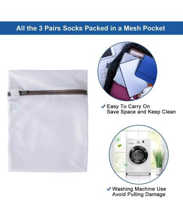 Facool Merino Wool Diabetic Socks - Non-Binding Top, Cushioned Sole - 3 Pairs (Light Grey, Medium) - Buy Online on GoSupps.com