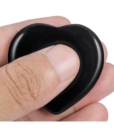 Kyeygwo Obsidian Reiki Healing Crystal Worry Stone Heart Thumb Pocket Stone for Meditation & Stress Relief Massage Stones for Calmness & Decompression - Buy Online on GoSupps.com