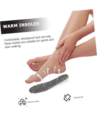 NOLITOY Height Increasing Insoles - 2 Pairs Thermal & Plush Shoe Inserts for Men & Women - Invisible Comfort for Plantar Support - Buy Online on GoSupps.com