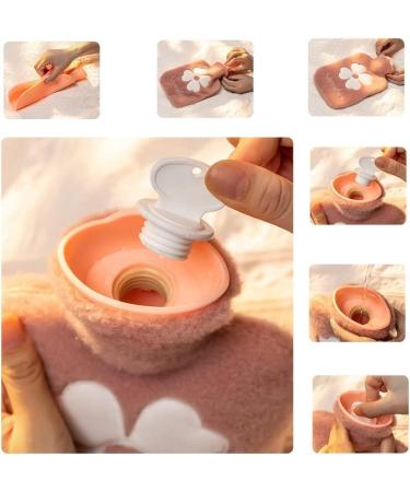 Coolon 1000ML Hot Water Bottle with Cover | 2-in-1 Water Bag for Cold & Hot Compress | Mini Hot Water Bottle for Women, Seniors & Children | Great Gift in Pink - Buy Online on GoSupps.com
