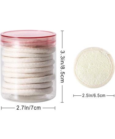 10 Pack Exfoliating Loofah Sponges for Face and Body - 100% Natural Eco-Friendly Cleansing Pads for Men and Women - Buy Online on GoSupps.com