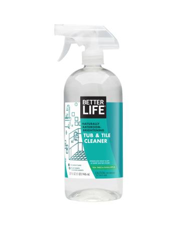 Better Life Natural Tub and Tile Cleaner, Tea Tree & Eucalyptus, 32 Fl Oz (Pack of 1), 24205 32 Fl Oz (Pack of 1) Tub & Tile Cleaner