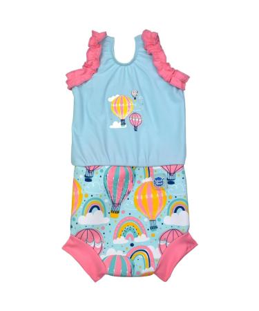 Splash About Happy Nappy Costume with Reusable Swim Nappy Up & Away 3-8 Months