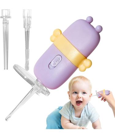 Soft Ear Wax Removal Tool | Soft Noctilucent Ear Picker Ear Digging Spoon - Reusable Ear Wax Cleaning Tool Washable Effective Earwax Removal Kit with Glass for Kids Ear Digging Cobrew Purple - Buy Online on GoSupps.com