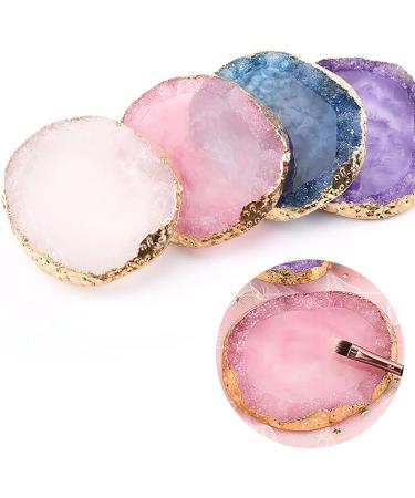 JIHUOO Resin Nail Art Palette Nail Painting Gel Mixing Plate for Color Display & Design White - Buy Online on GoSupps.com