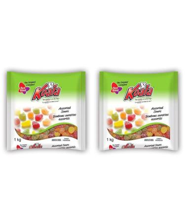 Candy Bulk: Pack of 2 - Koala Assorted Sour Candy Gummies - Candies For Adults & School Snacks For Kids - Bulk Gummy Candies - Snack Item Sweets