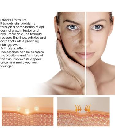 Foundation concealer lightens acne fine lines and dark spots moisturizes and rejuvenates skin to even out skin tone anti-aging serum hyaluronic acid foundation serum (Medium brown 30ML) 30 ml (Pack of 1) Medium Brown - Buy Online on GoSupps.com