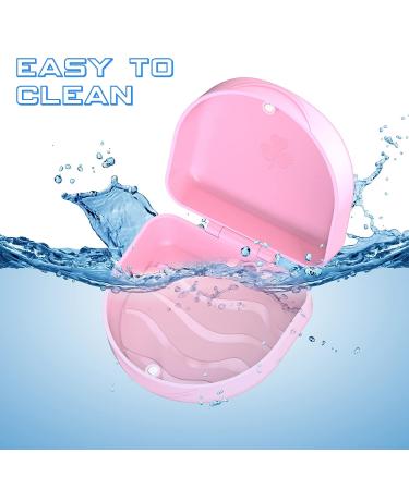 Solid Pink Orthodontic Retainer Cases - Set of 2 | Retainer Holder - Buy Online on GoSupps.com