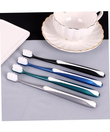 Minkissy Soft Toothbrush Set - 4 PCS Adult Travel Toothbrushes & Hotel Accessories - Gentle Fur Toothbrush for Daily Care & Prosthesis Cleaning - Ideal for Expecting Mothers - Buy Online on GoSupps.com