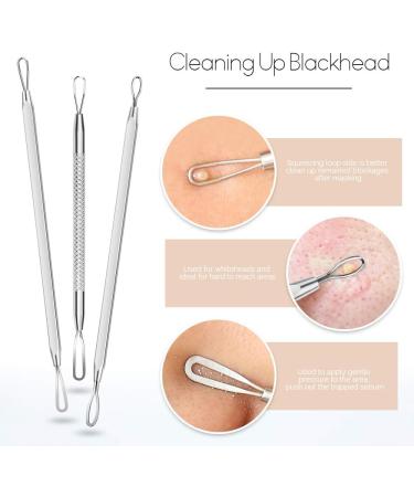 Teenitor 7 in 1 Pimple Blackhead Remover Extractor Tool Kit - Professional Acne Treatment for Nose and Face Skin - Buy Online on GoSupps.com