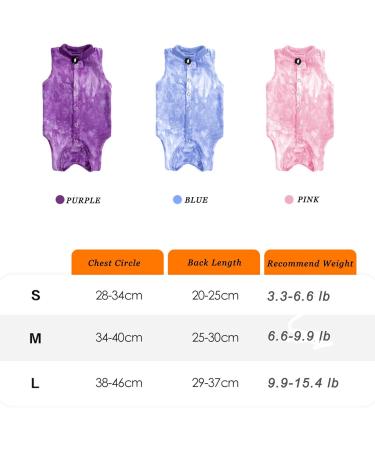 Yoolhamy Katzenbody | Professional Recovery Suit for Cats | Post-Op Castration & Wound Protection | E-Collar Alternative | Small Violet - Buy Online on GoSupps.com