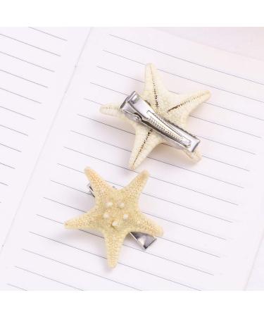 4-Pack Seafare Shell Hair Clips - Mermaid-Inspired Hairpins for Beach Style | Unique Star Hair Accessories - Buy Online on GoSupps.com