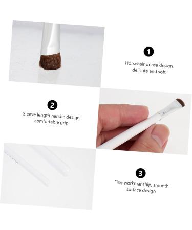 Baluue 14 Pcs Eye Shadow Brush Set Girl Eyeshadow Brush Portable Brush Makeup Eyeshadow Wooden Handle White - Buy Online on GoSupps.com