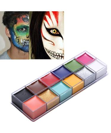 12 Colors Non-Toxic Face & Body Paint - Long-Lasting Makeup for All Skin Types | International Shipping - Buy Online on GoSupps.com