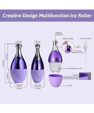 Oneleaf Spray Ice Cube Roller Bottle - Soothing Skin & Muscle Relief Perfect for Toothache - Purple - Buy Online on GoSupps.com