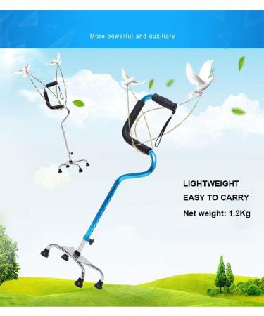 Adults Crutches Quad Base Cane Sit to Stand Walker Lightweight Sturdy Mobility Adjustable Walking Cane 4 Foot Base TPR Handles Seniors & Handicap (Color : Silver) - Buy Online on GoSupps.com