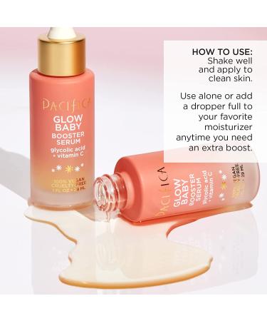 Pacifica Glow Baby Booster Serum 1 fl oz - Radiant Skin & Brightening Formula - Buy Online on GoSupps.com
