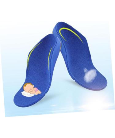 FRCOLOR 2 Pairs Kids Foot Inserts - Breathable Insoles for Flatfoot Cushion Shoe Pads Blue - Size 6 - Comfortable Support for Children - Buy Online on GoSupps.com