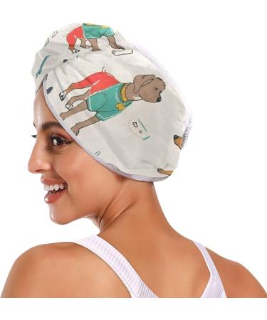 Super Absorbent Richard Scari Style Dog Hair Towel 2 Pack | Quick Dry Hair Turbans for Women & Girls - Perfect Pet Drying Solution - Buy Online on GoSupps.com