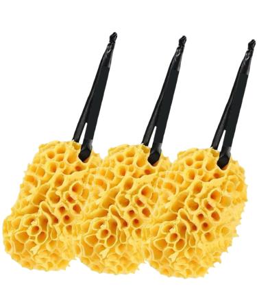 Hemoton 3pcs Honeycomb Bath Ball Body Wash Scrubber Bath Scrubber for Body Loofah Portable Bath Tub Bath Tubs Shower Sponge for Body Hydrophilic Polyurethane Natural Man Bath Wipe