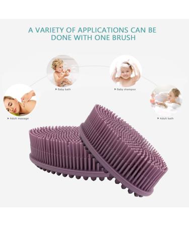 Silicone Bathing Brush - Gentle Shower Brush for Wet & Dry Use | Exfoliate Dead Skin & Improve Circulation | Ideal for Cellulite Massage - Buy Online on GoSupps.com