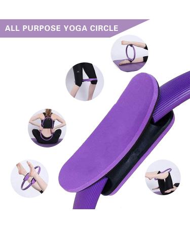 Alettous 5-Part Pilates Ring Set | 14-Piece Yoga Fitness Kit for Home Training | Includes Ball Stretch & Extension Belts | Magic Circle Pilates Equipment - Buy Online on GoSupps.com