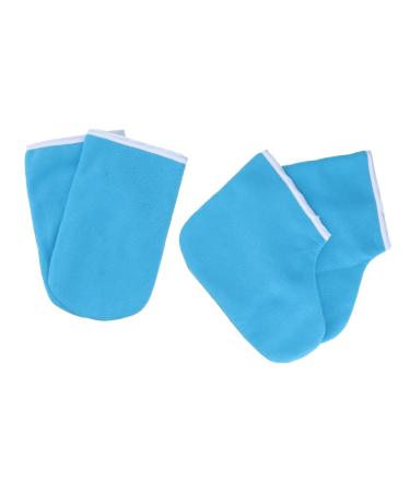 minkissy 3 Sets Paraffin Gloves Wax Work Cotton Mittens Wax Gloves Paraffin Glove Wax Warmer Hand Foot Liners and Bag Work Glove Paraffin Accessories Comfortable Hand Cover