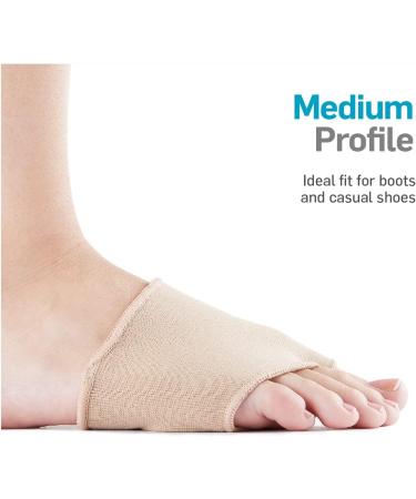 NatraCure Gel Metatarsal Pads - 1 Pair for Metatarsalgia Relief - Small/Medium Size - Ball of Foot Pain Cushion (Pack of 2) - Buy Online on GoSupps.com