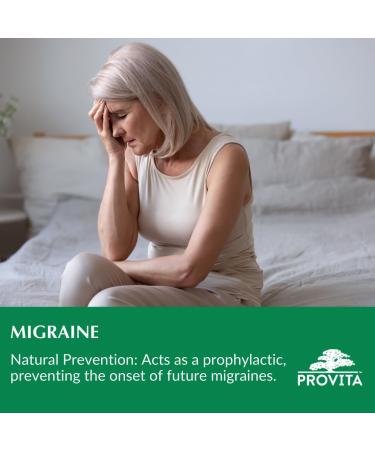 Provita Migraine - Natural Herbal Solution for Headaches Prevent & Reduce Severity of Migraines (60 Capsules) - Buy Online on GoSupps.com