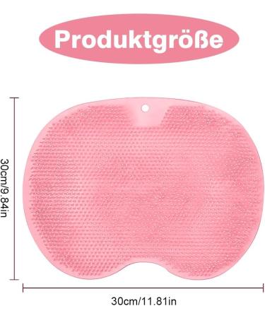 Buy Foot Brush & Massager - Non-Slip Silicone Shower Pad with Suction Cup - Pink Foot Bath W scher for Ultimate Relaxation - Buy Online on GoSupps.com