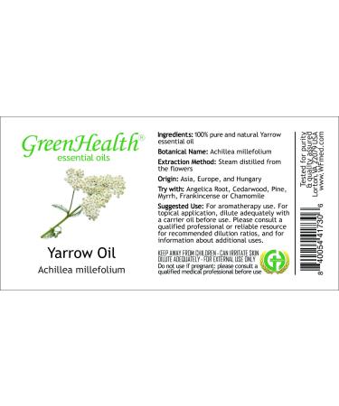 15 ml - Yarrow Essential Oil - 100% Pure Undiluted Therapeutic Grade - Buy Online on GoSupps.com
