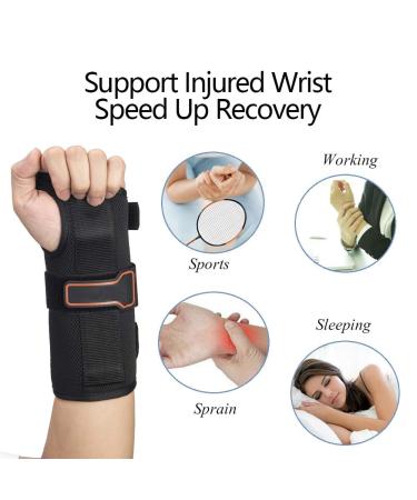 Wrist Brace for Carpal Tunnel Relief | Night Splint & Support for Arthritis & Tendonitis - Medium Left Hand - Buy Online on GoSupps.com