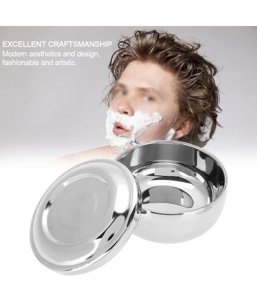 Men's Stainless Steel Shaving Soap Bowl with Mirror Cover | Universal Beauty Product for a Perfect Shave - Buy Online on GoSupps.com