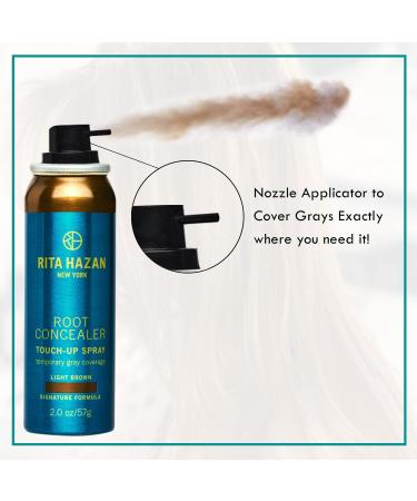 Rita Hazan Root Concealer Touch Up Spray - 2 oz Blonde - Water-Resistant Temporary Hair Color spray for Gray Roots - Buy Online on GoSupps.com