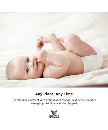 Medcosa Diaper Cream Twin Pack | Zinc Oxide Baby Butt Cream for Diaper Rash Protection, Soothing & Redness Reduction - Buy Online on GoSupps.com