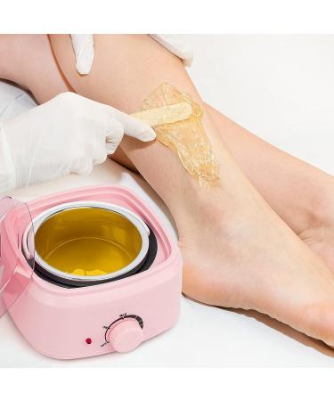 Portable Professional Wax Warmer for Hair Removal - 500ML Pink Waxing Kit for Women Home Use - Buy Online on GoSupps.com