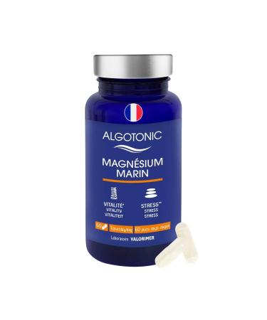 Algotonic - 100% natural marine magnesium - 60 capsules - 60 day cure - Vitamin B6 - Strengthens the nervous system - Reduces fatigue