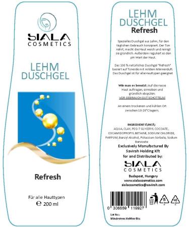 Clay Moisturising Shower Gel Refresh / Hydrate Nourish Body Wash/PH Balance / 100% ingredient Natural No Animals Testing Cruelty Free - Buy Online on GoSupps.com