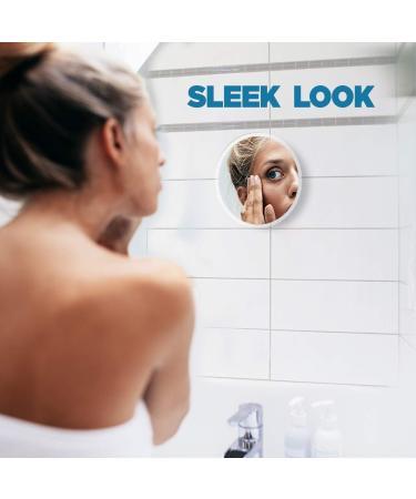 10X Magnifying Mirror and Slant Tweezers Set | Makeup & Eyebrow Essentials | Round Mirror with Suction Cups & Stainless Steel Tweezer | 6 Inch - Buy Online on GoSupps.com
