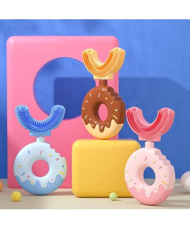 U-Shaped Children's Toothbrush (Ages 7-12) | Silicone Brush Head | 360 Soft Gum Cleaning | Manual Toothbrush for Kids | 1 Pack - Buy Online on GoSupps.com