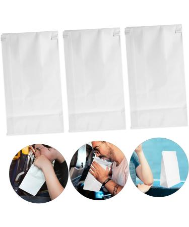 Veemoon Puke Bags - 25pcs Car Sick Bags with Safety Goggles | White Garbage Bags for Hygiene | Vomit Bag for Cars | Flight Barf Bag - Buy Online on GoSupps.com