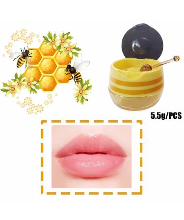 Honey & Strawberry Bee Balm Lip Balm Set for Moisturizing and Exfoliation - 2PCS - Buy Online on GoSupps.com