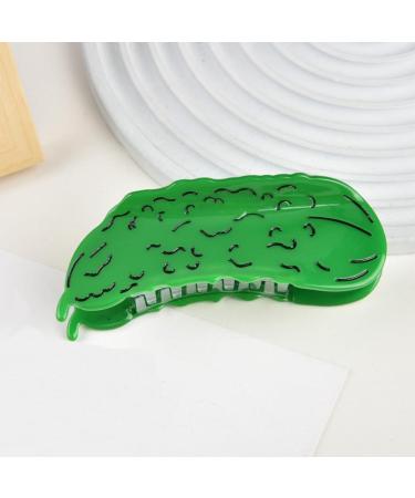 ELicna Cucumber Hair Clips Cellulose Acetate Hair Clips - Small Claw Clips for Girl Hair Accessories Set with Unique Design Stylish and Trendy Hair Clip Collection for Women and Girls - Buy Online on GoSupps.com