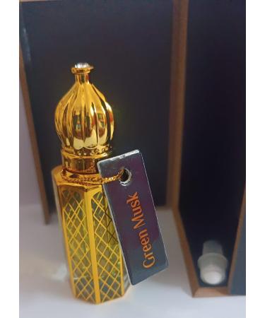 Al Habeebi Green Musk Non Premium Attar oil 12ml concentrated Perfume Oil Roll-on For Mens tender grass +White musk base combination - Buy Online on GoSupps.com