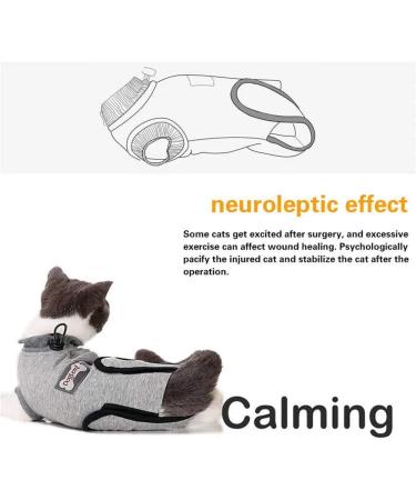 DogLemi Cat Recovery Suit | Professional After Surgery Wear for Abdominal Wounds, Skin Diseases | Soft Comfort | Cone Alternative for Small Medium Cats and Kittens - Buy Online on GoSupps.com