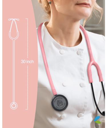 FriCARE Lightweight Stethoscope - Essential Nurse & Nursing Student Diagnostic Kit - Pearl Pink - Lifetime Warranty & FSA/HSA Eligible - Buy Online on GoSupps.com