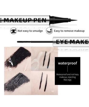 HJOPA 2 in 1 Black Double End Mascara and Eyeliner for Waterproof, Long-Lasting Natural Eyelashes - 0.04 oz (Pack of 1) - Buy Online on GoSupps.com